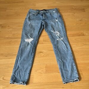 Abercrombie and Fitch men’s skinny stretch distressed jeans size 33/32